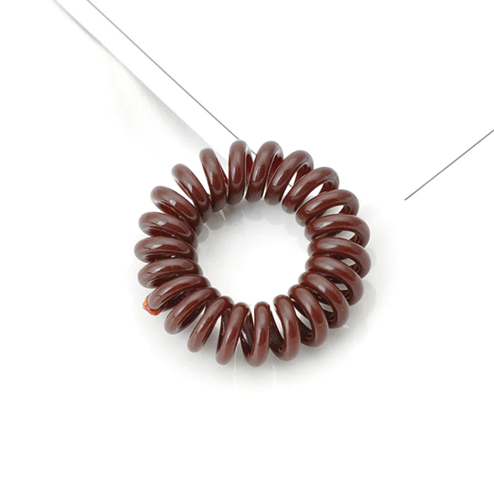 Winter Furry Telephone Wire Hair Tie Large Size Spiral Shape Rubber Elastic Hair Band Women Accessories