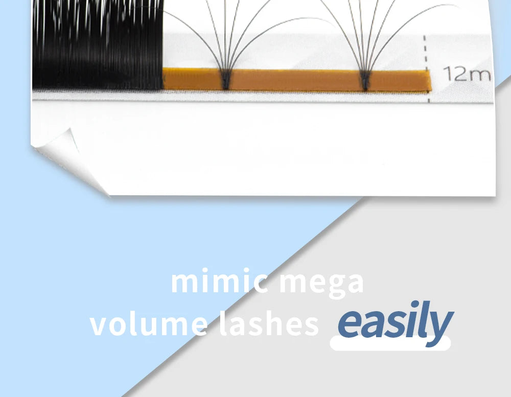 NAGARAKU Easy Fanning Eyelash Extension Autofan Fast Bloom Self Flowering Pre-bonded Volume Makeup Easyfan False Eyelashes