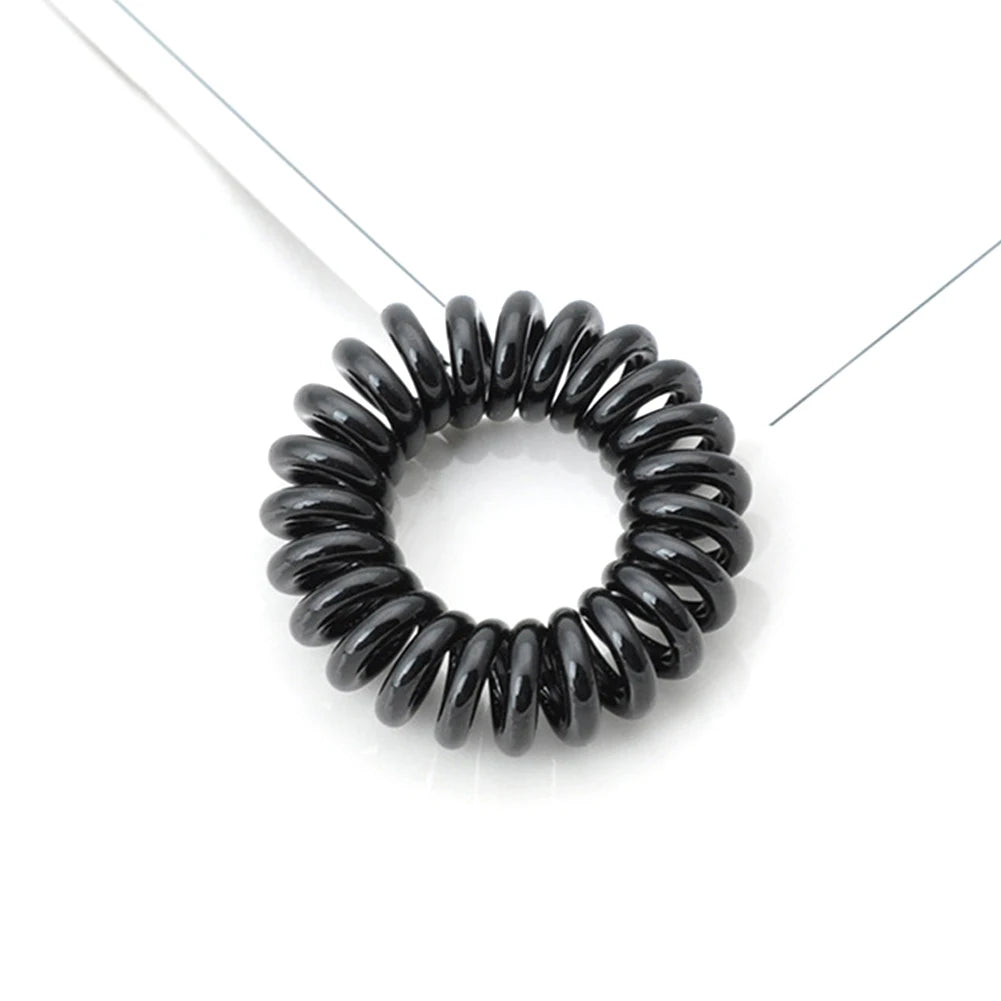 Winter Furry Telephone Wire Hair Tie Large Size Spiral Shape Rubber Elastic Hair Band Women Accessories