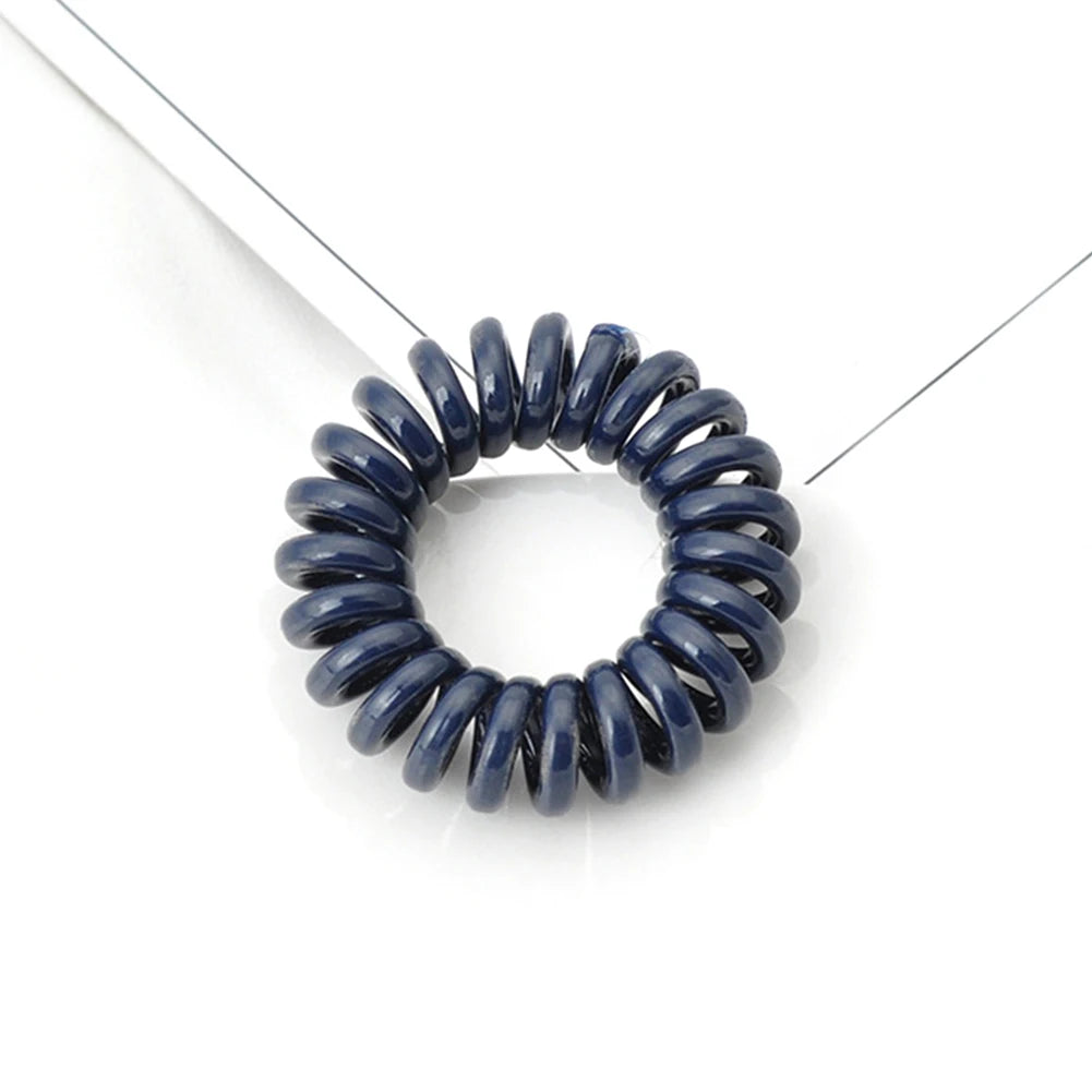 Winter Furry Telephone Wire Hair Tie Large Size Spiral Shape Rubber Elastic Hair Band Women Accessories