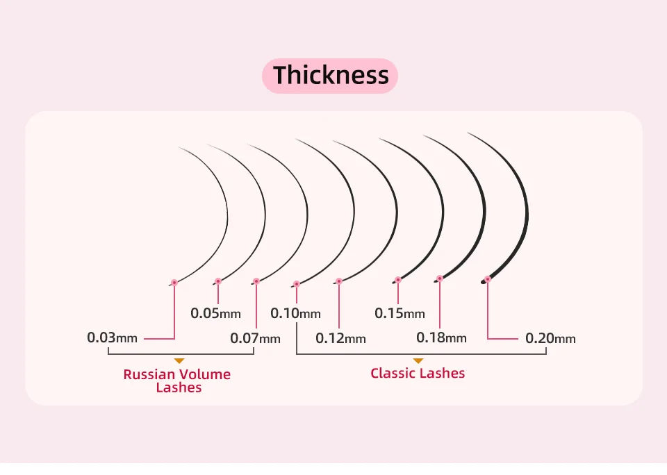 Lashrujade 16 17 18 19 20mm Long Individual Eyelashes Extension Soft Faux Silk Mink Russian Volume Lash Extension Supplies