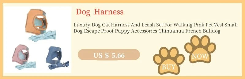 Furry Winter Small Dog Harness Leash Set Warm Pet Chest Strap Puppy Cat Walking Lead Vest French Bulldog Accessories Chihuah
