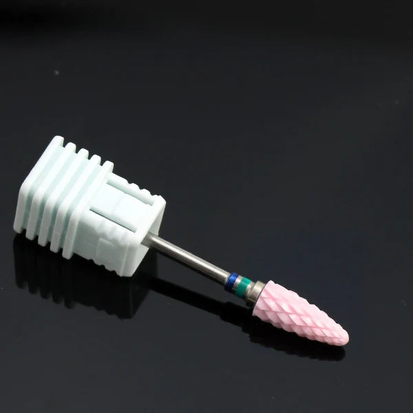 Ceramic Nail Drill Bit Milling Cutter for Electric Manicure Drill Bits Flame Corn Files for Pedicure Machine Polish Accessory