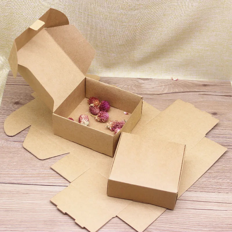 Paper Plane Box 10pcs Multi Size Kraft /White Packaging Box Wedding Party Favor Supplies Handmade Soap Chocolate Candy Storage