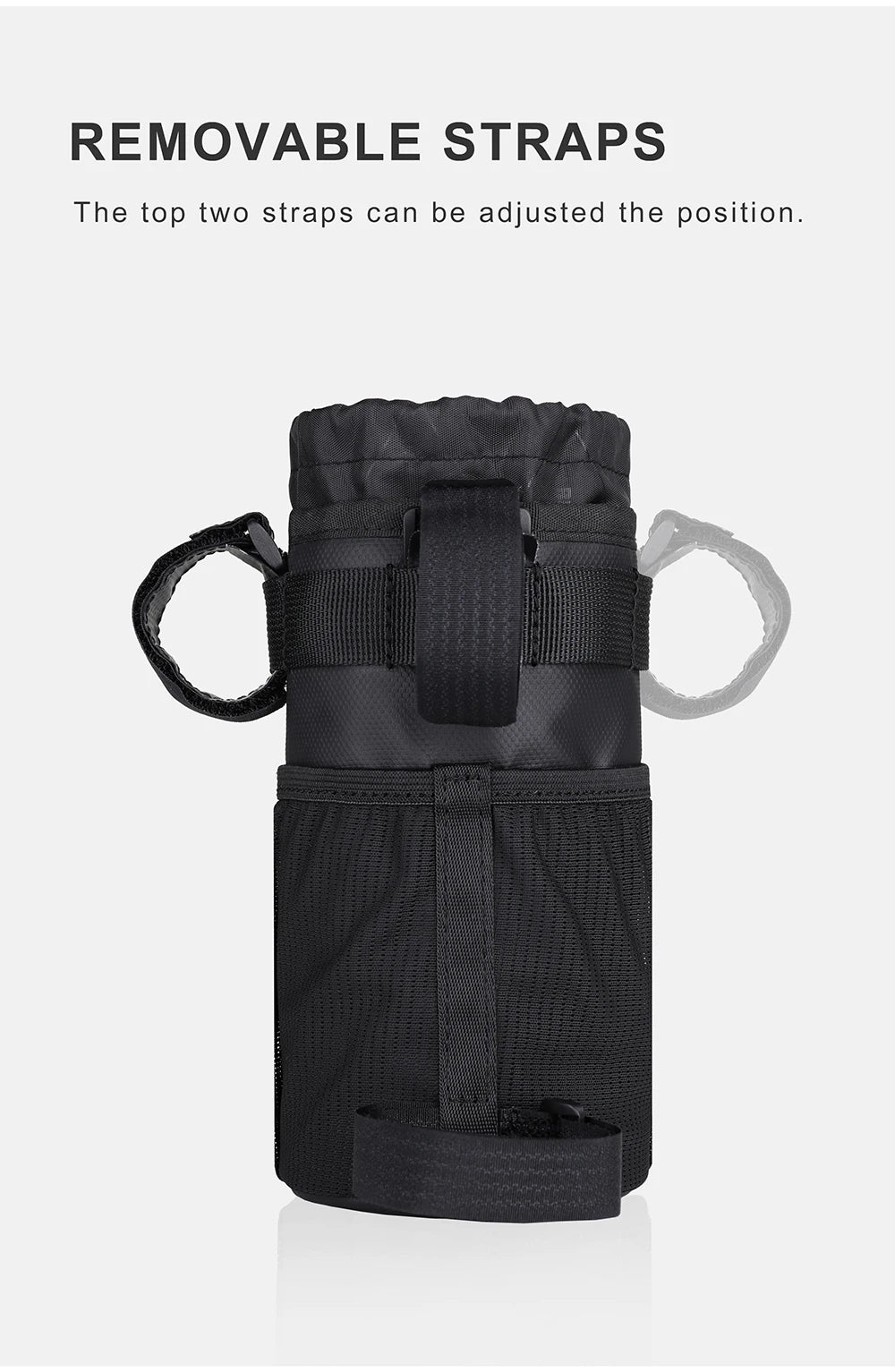 Rhinowalk Bicycle Bag Bike Bottle Holder Cycling Water Bottle Carrier Pouch MTB Bike Insulated Kettle Handlebar Bag Accessories