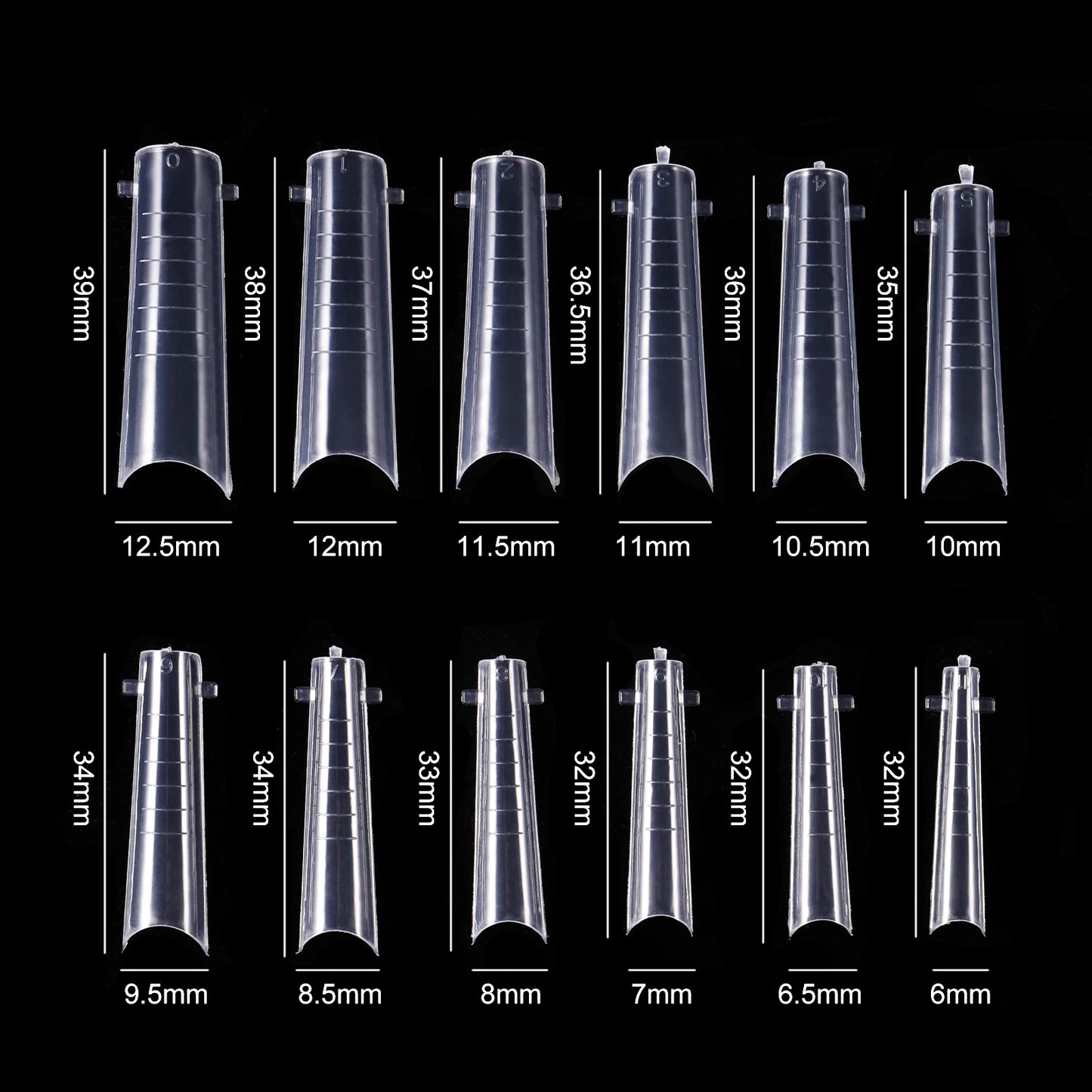 BNG Top Forms for Nails Dual Forms Nails Forms for Extension Full Cover Quick Building Gel Mold Tips Poly Nail Gel Mold