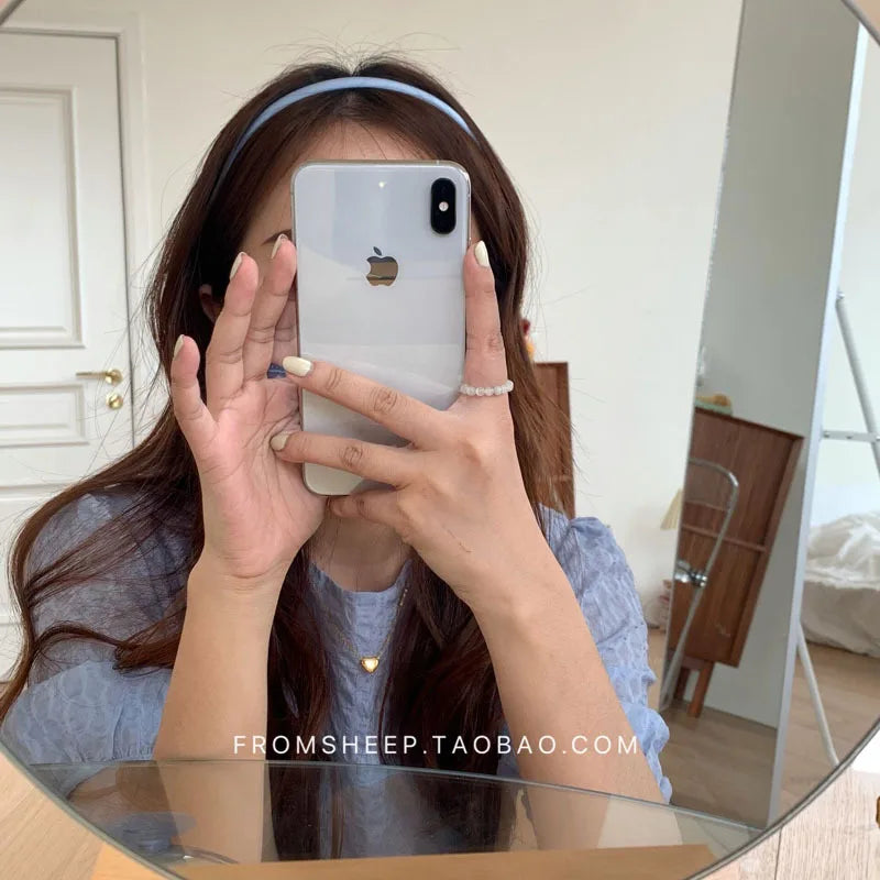 Summer thin face wash hairband female temperament simple headband super fairy broken hair hairpin headdress headhoop