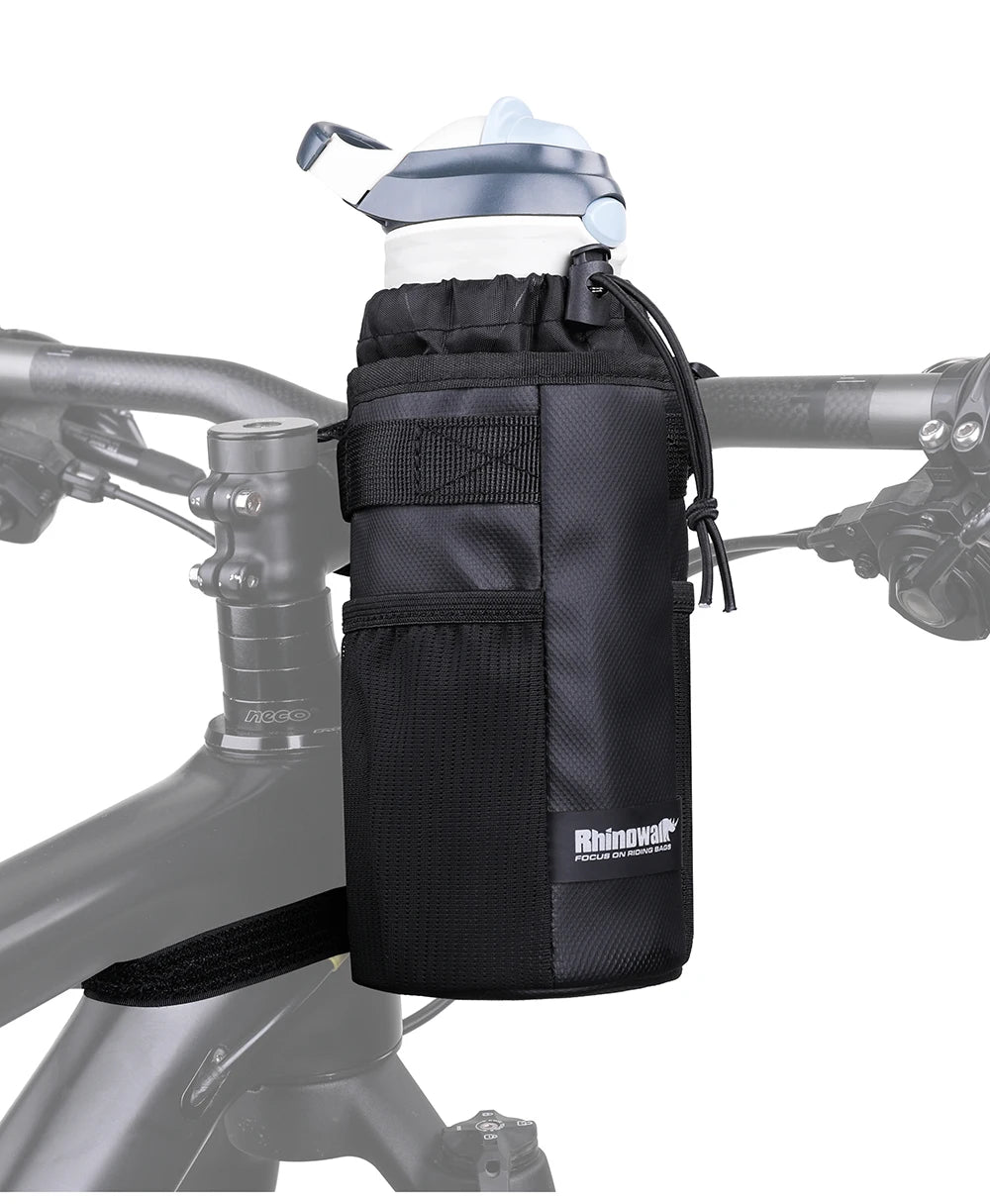 Rhinowalk Bicycle Bag Bike Bottle Holder Cycling Water Bottle Carrier Pouch MTB Bike Insulated Kettle Handlebar Bag Accessories