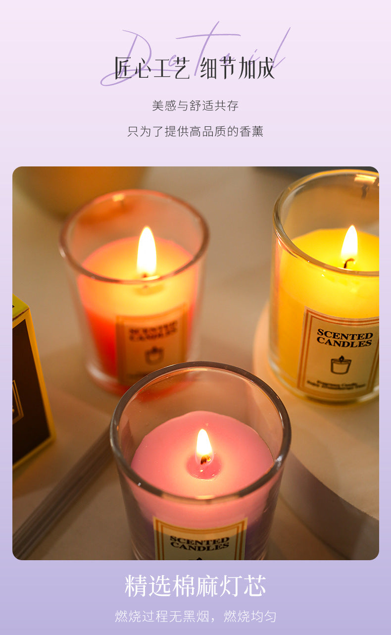 Simple Glass Cup Aromatherapy Candle Photography Atmosphere Props Decoration Creative Fragrance Holiday Atmosphere Props Candle