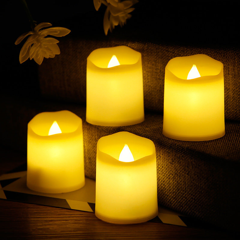 Led Wavy Mouth Candle Light Holiday Wedding Props Birthday Confession Decorations Atmosphere Light Christmas Electronic Candle