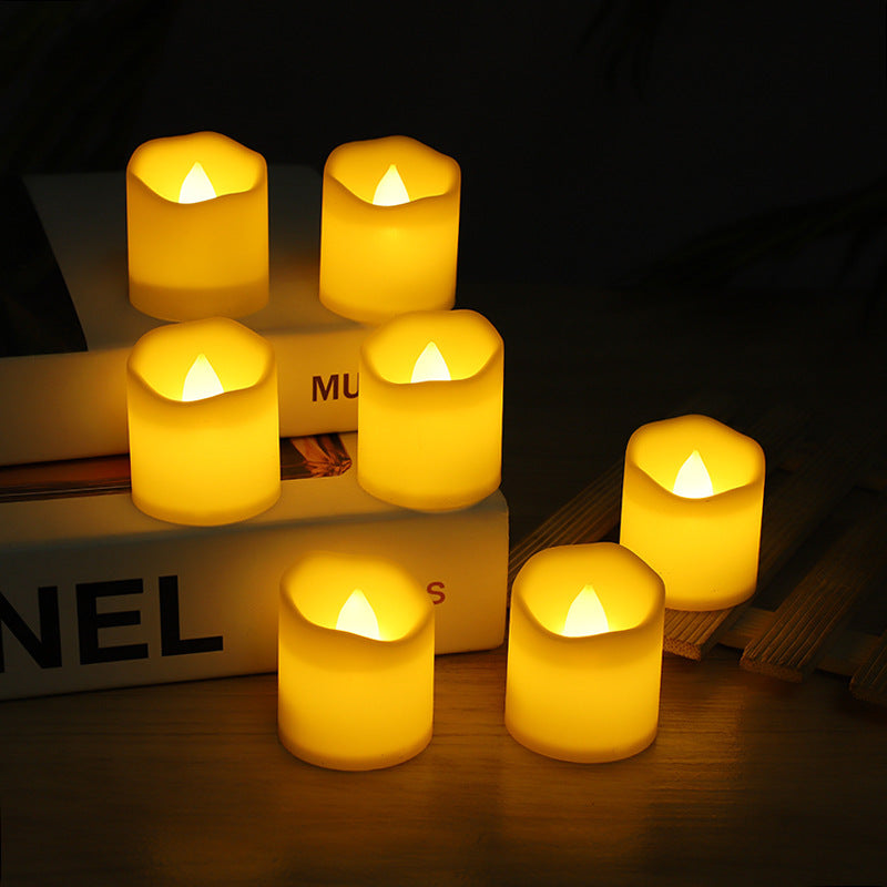 Led Wavy Mouth Candle Light Holiday Wedding Props Birthday Confession Decorations Atmosphere Light Christmas Electronic Candle