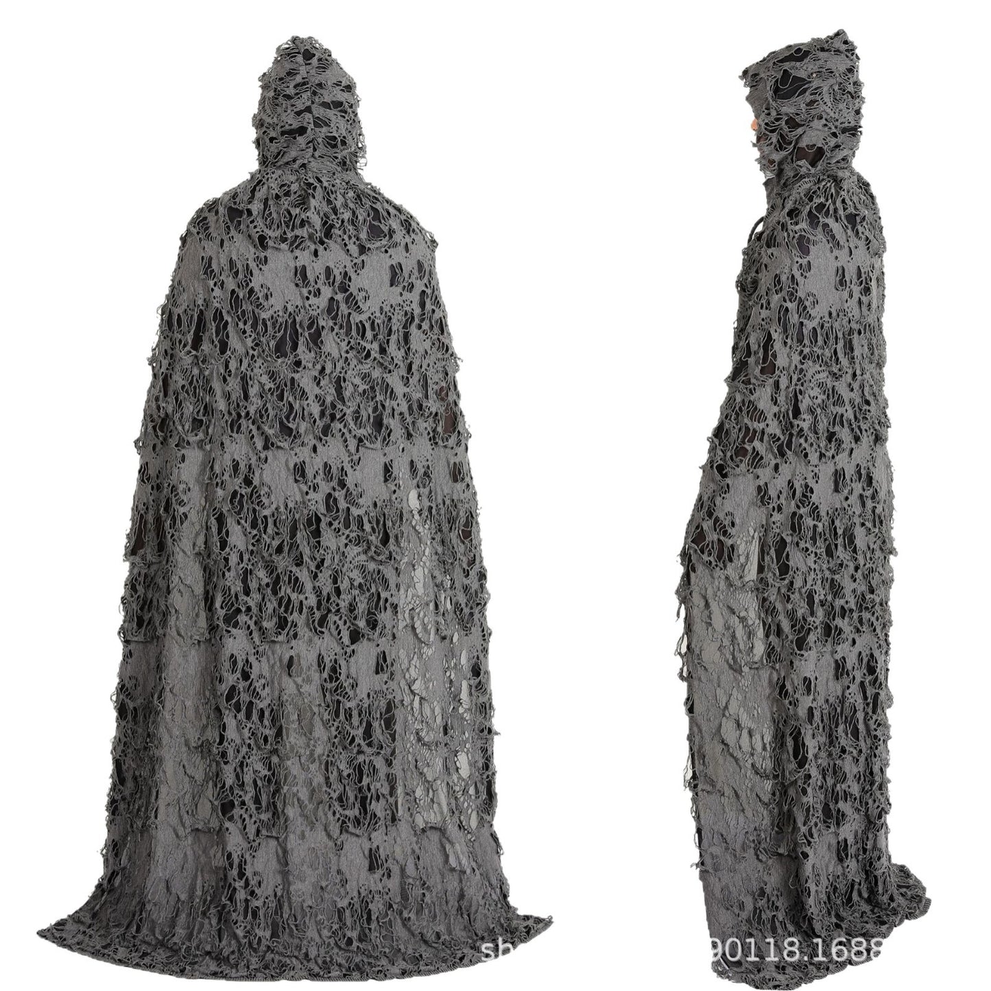Cross-Border Halloween Cloak for Adults and Children Hooded Cloak Halloween Rag Clothes Party Death Game Dress up