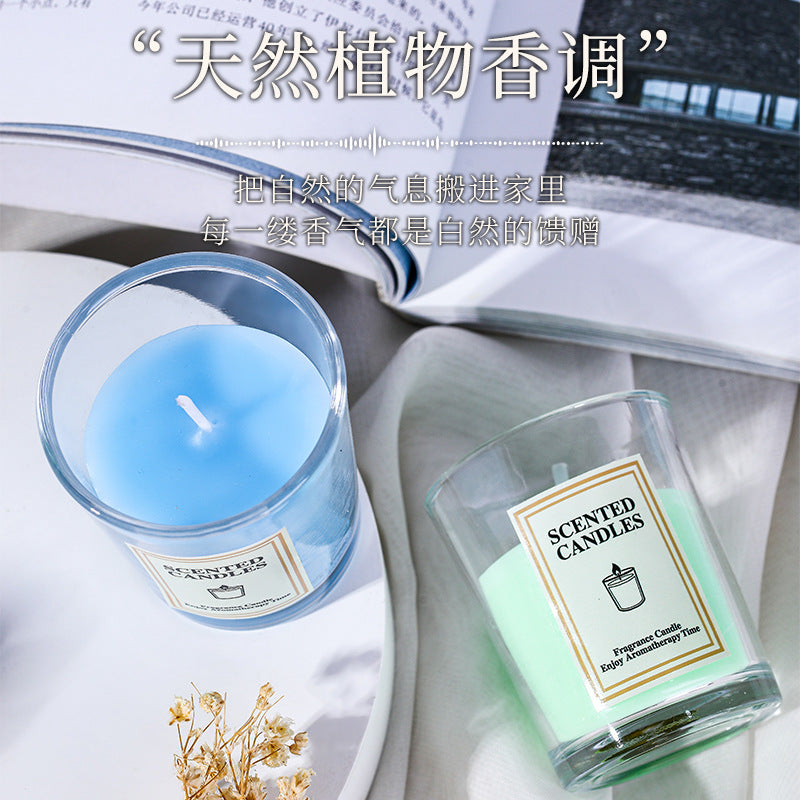 Simple Glass Cup Aromatherapy Candle Photography Atmosphere Props Decoration Creative Fragrance Holiday Atmosphere Props Candle