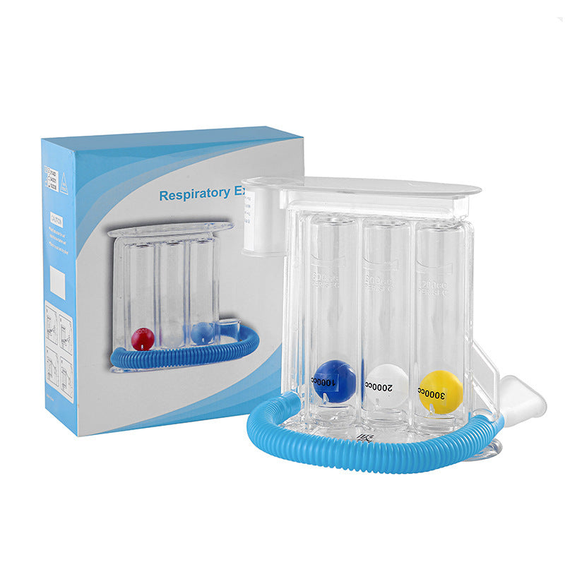 Breathing trainer three ball instrument student lung capacity trainer lung function exercise rehabilitation equipment physical measuring instrument