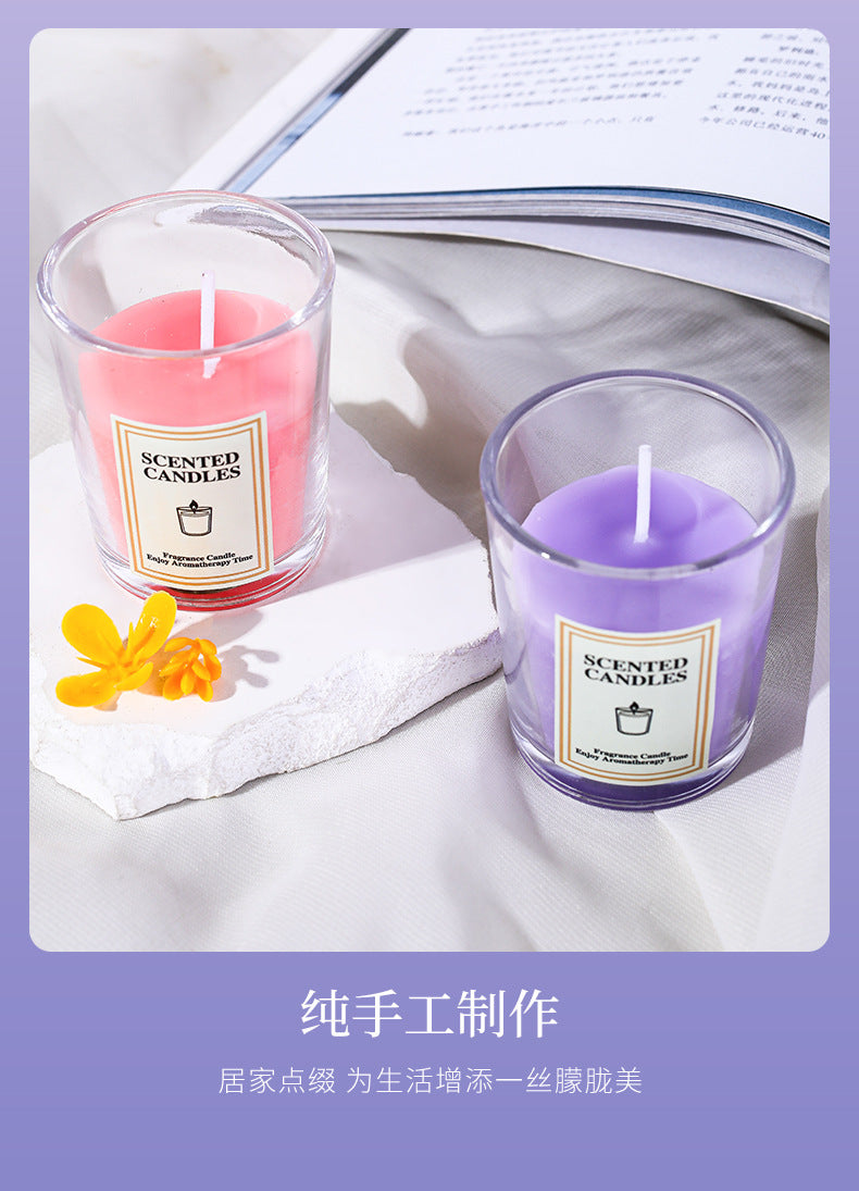 Simple Glass Cup Aromatherapy Candle Photography Atmosphere Props Decoration Creative Fragrance Holiday Atmosphere Props Candle