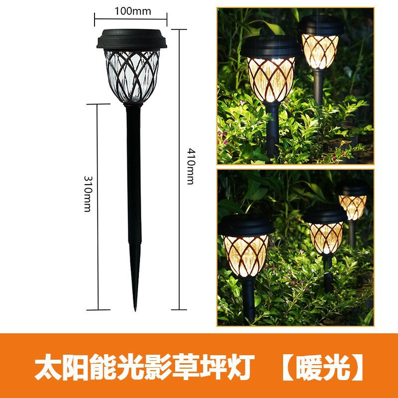 Amazon Cross-Border Solar Outdoor Courtyard Lamp Lawn Lamp Garden Led Decorative Lamp House Ground Lamp Rainproof