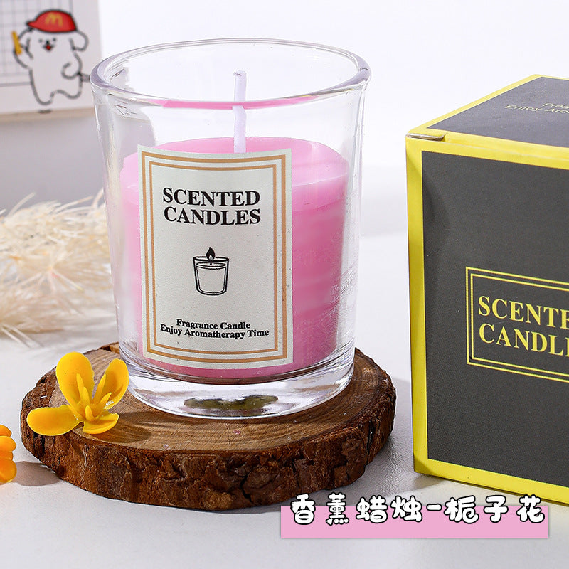 Simple Glass Cup Aromatherapy Candle Photography Atmosphere Props Decoration Creative Fragrance Holiday Atmosphere Props Candle