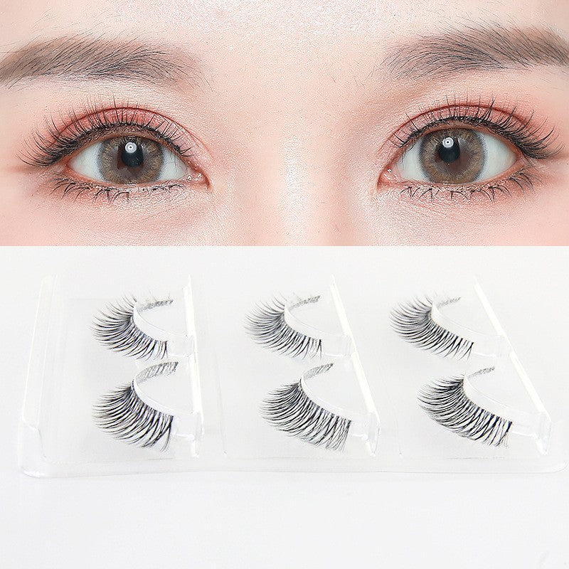 Nanman Xiaofang Baiyueguang Korean Jennie's Same Style Eye Tail Lengthening Natural Daily False Eyelashes Curled