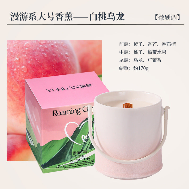 Creative Aromatherapy Candle Set Gift Box Q Version Essential Oil Candle Cross-Border Fragrance Indoor Decoration New Year Holiday Gift