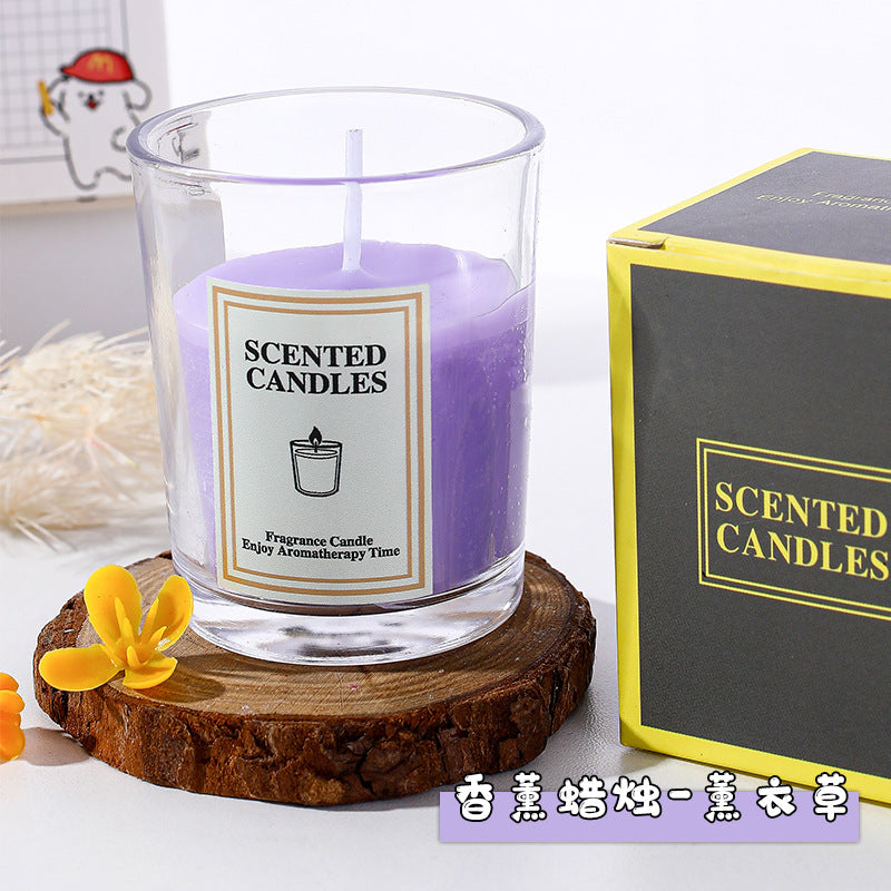 Simple Glass Cup Aromatherapy Candle Photography Atmosphere Props Decoration Creative Fragrance Holiday Atmosphere Props Candle