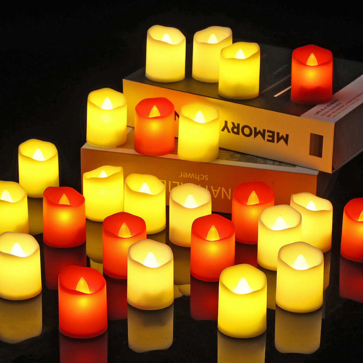 Led Wavy Mouth Candle Light Holiday Wedding Props Birthday Confession Decorations Atmosphere Light Christmas Electronic Candle