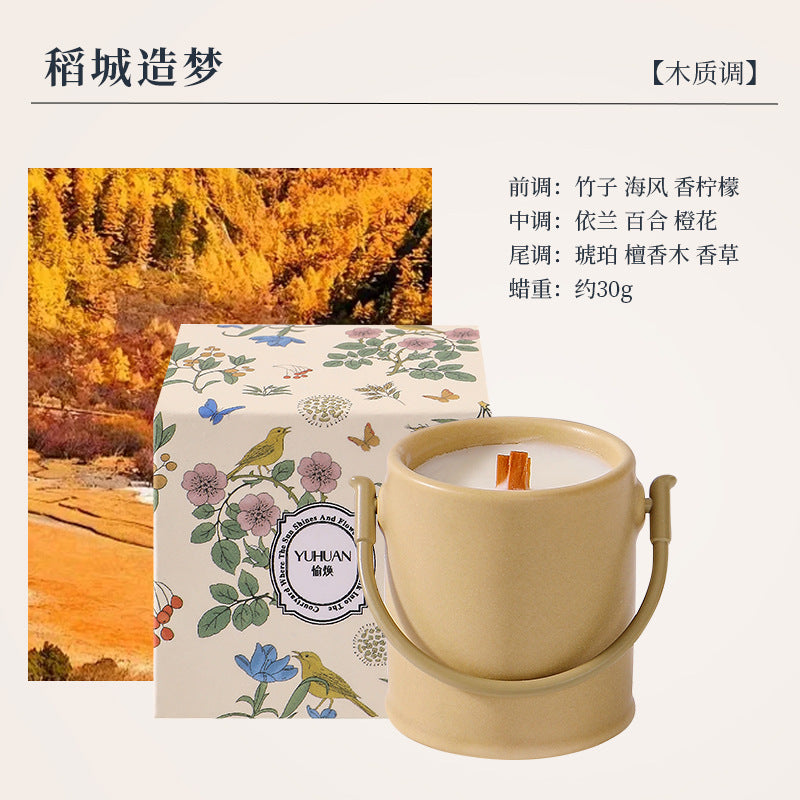 Creative Aromatherapy Candle Set Gift Box Q Version Essential Oil Candle Cross-Border Fragrance Indoor Decoration New Year Holiday Gift