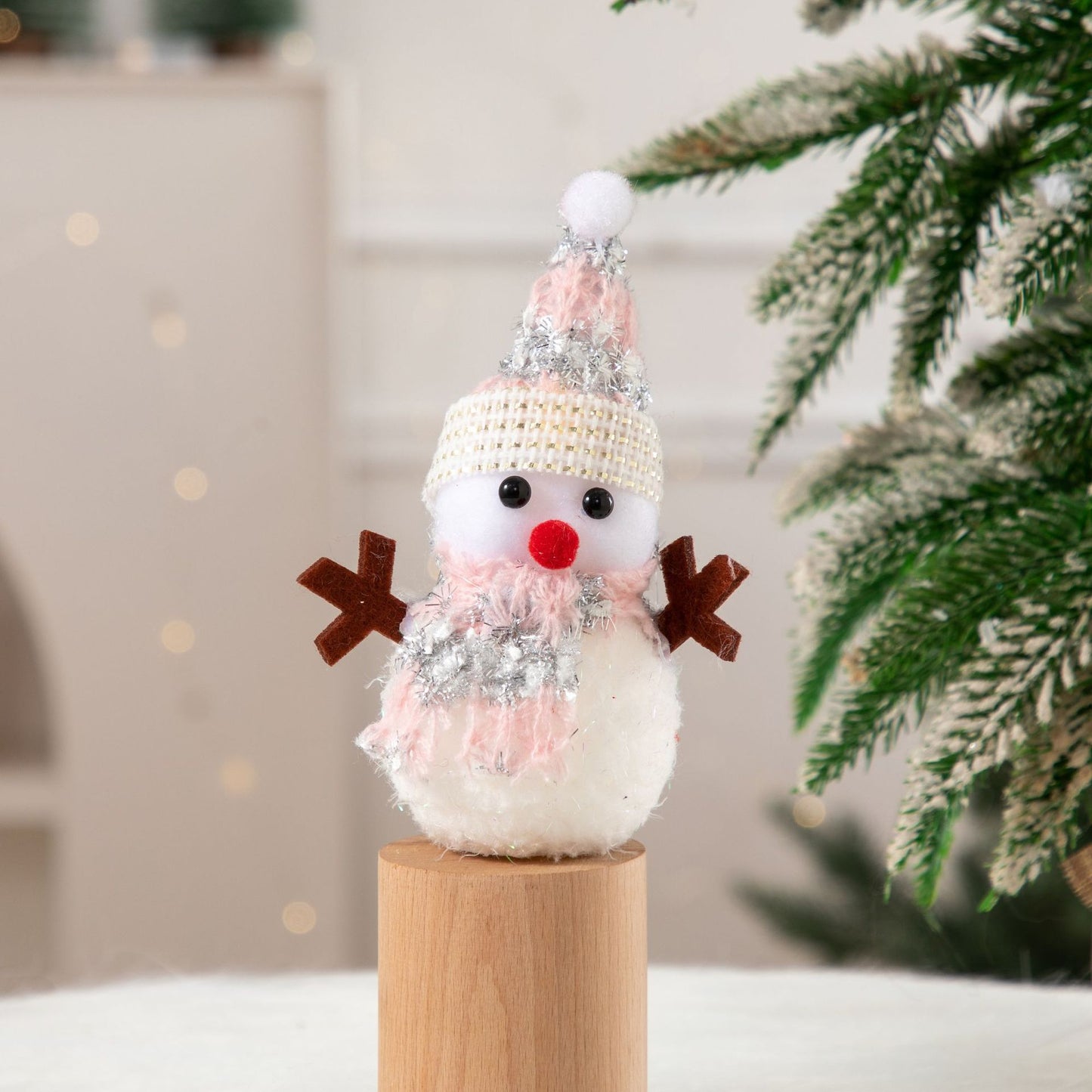 Cross-Border Antler Snowman Doll Christmas Decorations Cute Snowman Doll Christmas Ornaments Christmas Tree Decorations