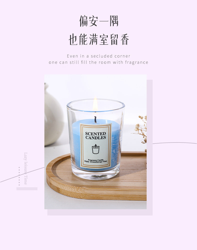 Simple Glass Cup Aromatherapy Candle Photography Atmosphere Props Decoration Creative Fragrance Holiday Atmosphere Props Candle