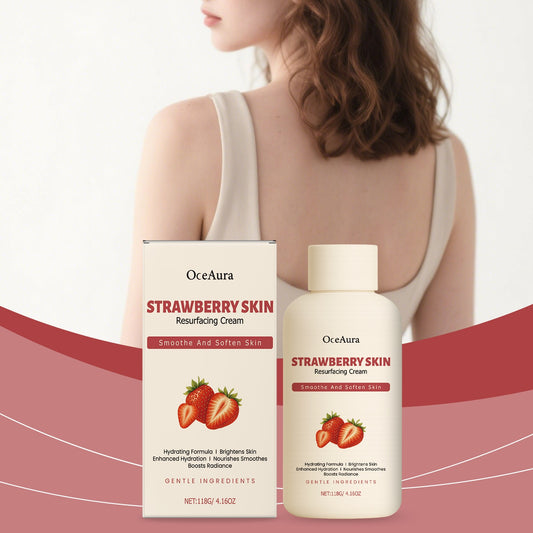 Oceaura Strawberry Body Cream Moisturizes Dry Skin, Softens Rough Skin, and Hydrates the Skin