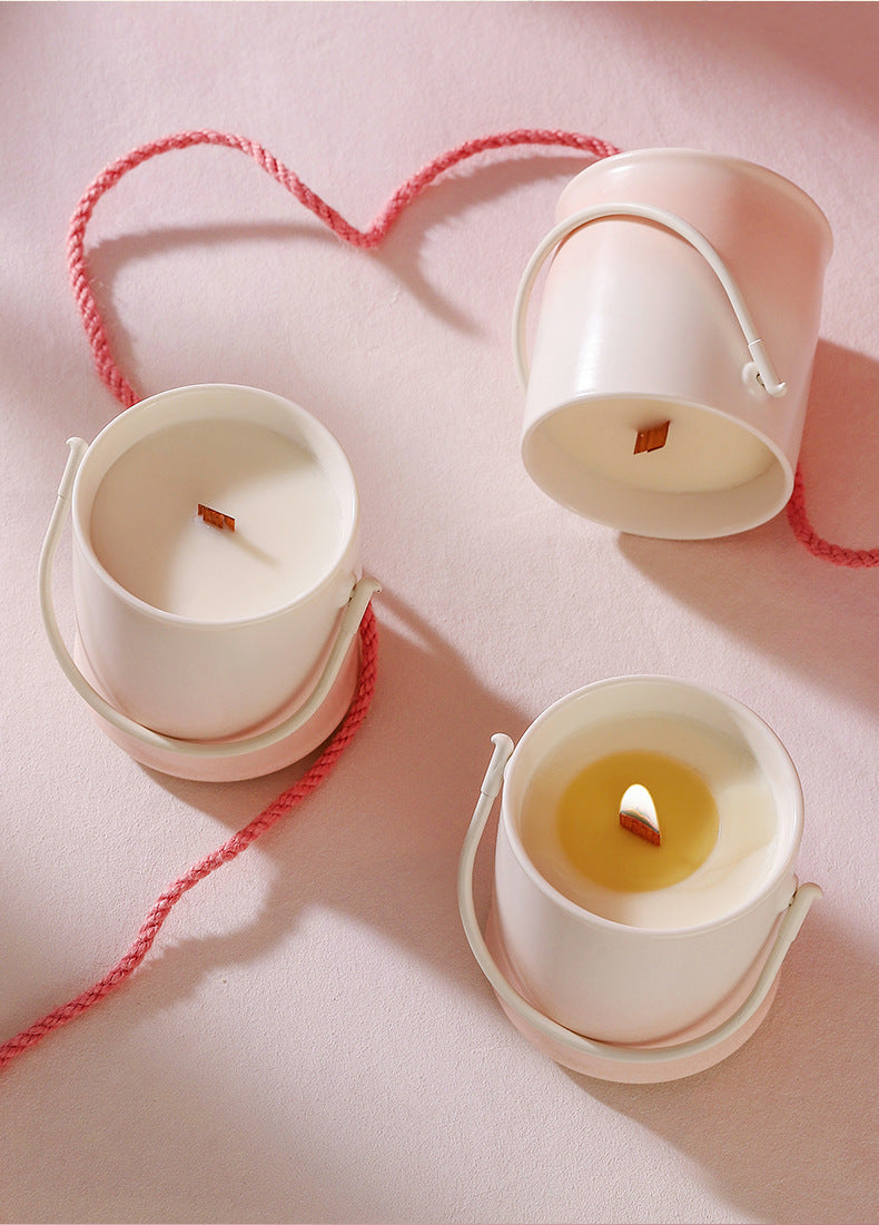 Creative Aromatherapy Candle Set Gift Box Q Version Essential Oil Candle Cross-Border Fragrance Indoor Decoration New Year Holiday Gift