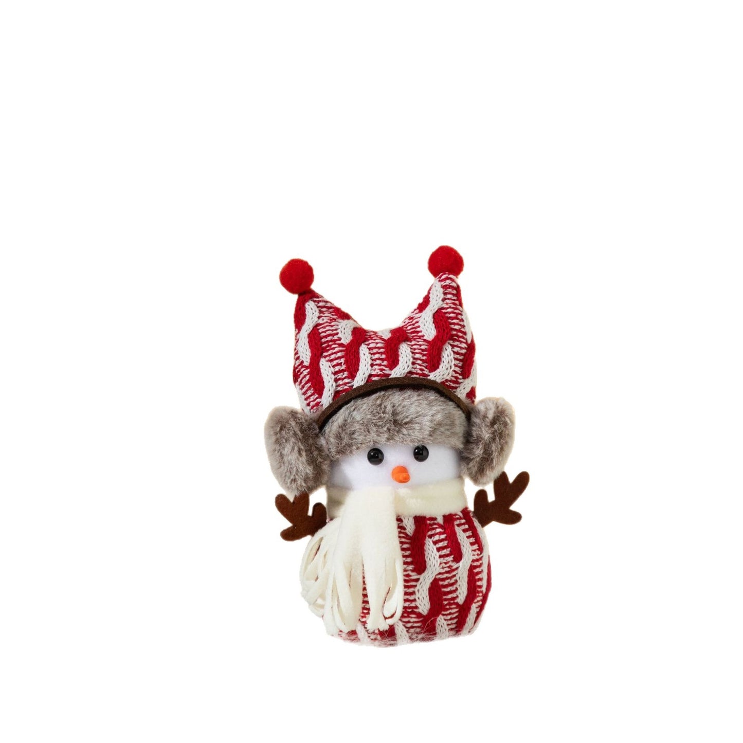 Cross-Border Antler Snowman Doll Christmas Decorations Cute Snowman Doll Christmas Ornaments Christmas Tree Decorations