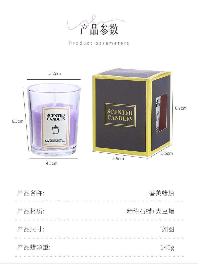 Simple Glass Cup Aromatherapy Candle Photography Atmosphere Props Decoration Creative Fragrance Holiday Atmosphere Props Candle