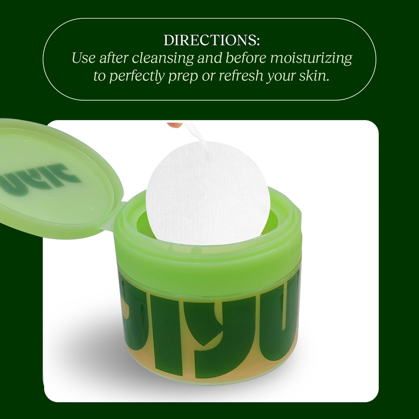 Exfoliating Centella Asiatica Dark Spot and Wrinkle Minimizing Toner Pad