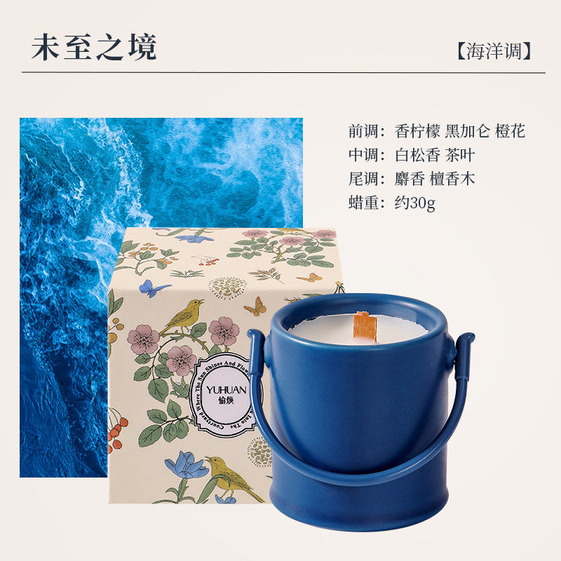 Creative Aromatherapy Candle Set Gift Box Q Version Essential Oil Candle Cross-Border Fragrance Indoor Decoration New Year Holiday Gift