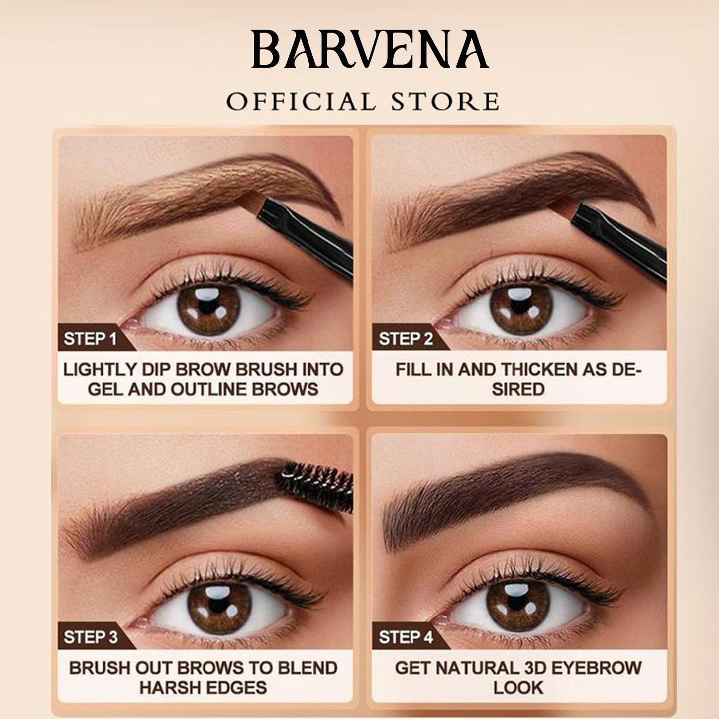 Cross-Border Popular Eyebrow Tinting Gel, Eyebrow Tint, Long-Lasting Waterproof Eyebrow Gel That Doesn'T Smudge