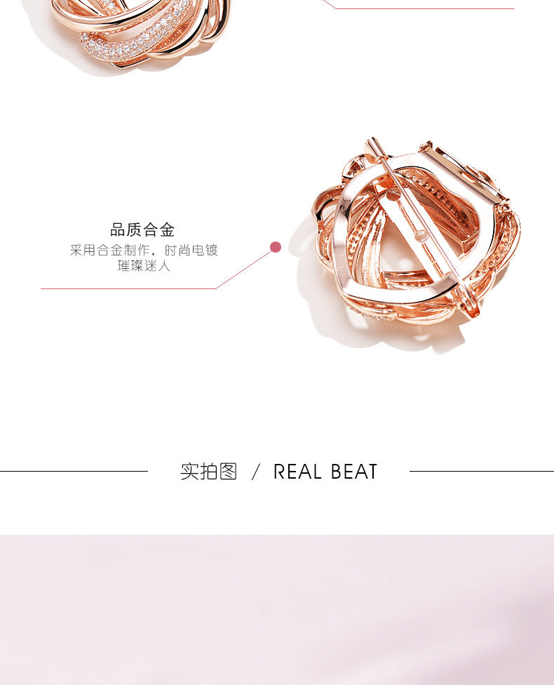 Silk Scarf Buckle High-end All-match Temperament Scarf Suit Pin Corner Knot Decorative Buckle Winter Accessories Brooch for Women