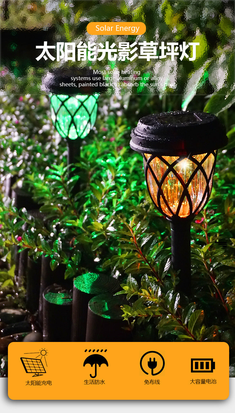 Amazon Cross-Border Solar Outdoor Courtyard Lamp Lawn Lamp Garden Led Decorative Lamp House Ground Lamp Rainproof