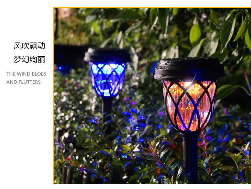 Amazon Cross-Border Solar Outdoor Courtyard Lamp Lawn Lamp Garden Led Decorative Lamp House Ground Lamp Rainproof