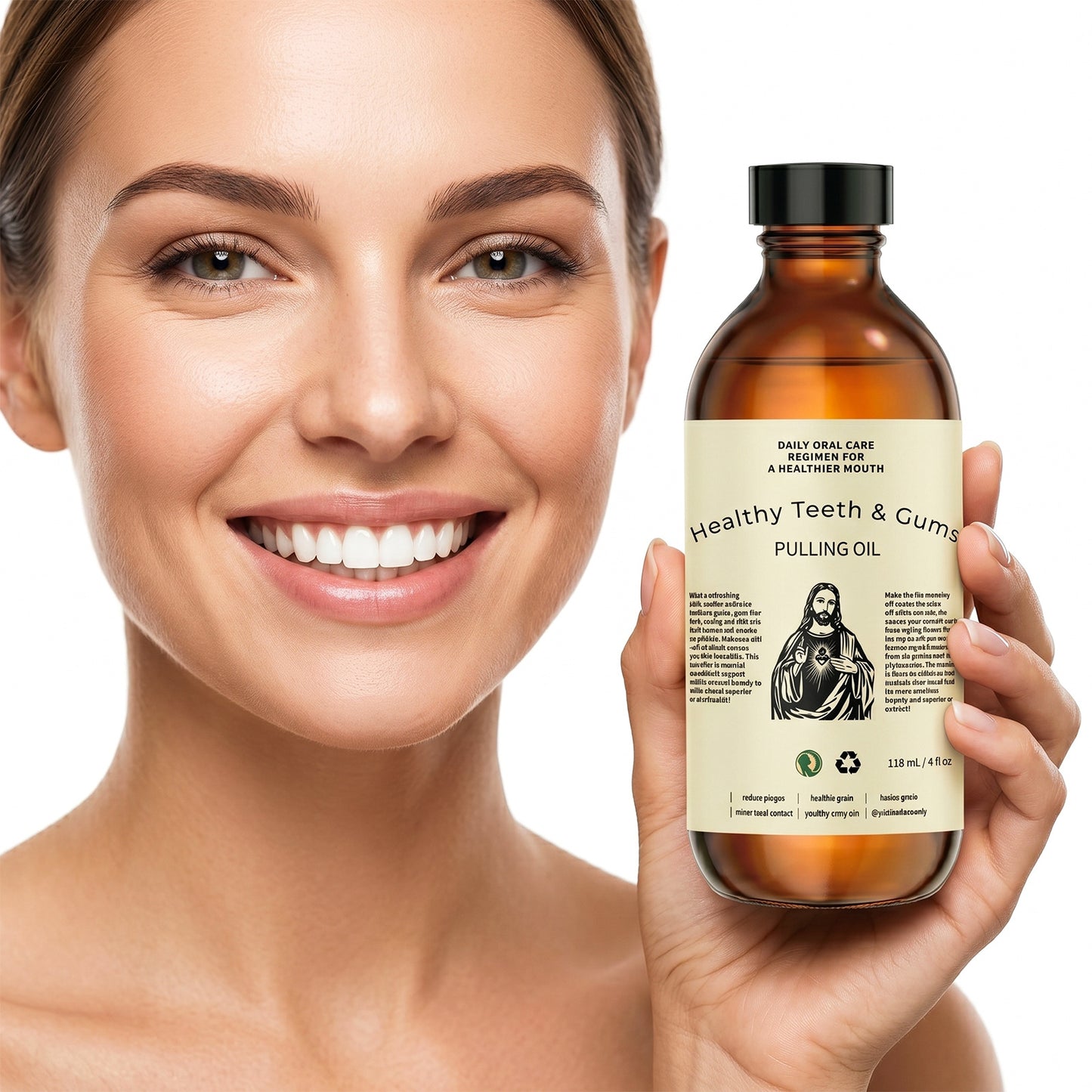 Cross-Border Tk Coconut Oil Mouthwash Freshens Breath Cleans Teeth and Gums Antibacterial Oral Care 113g