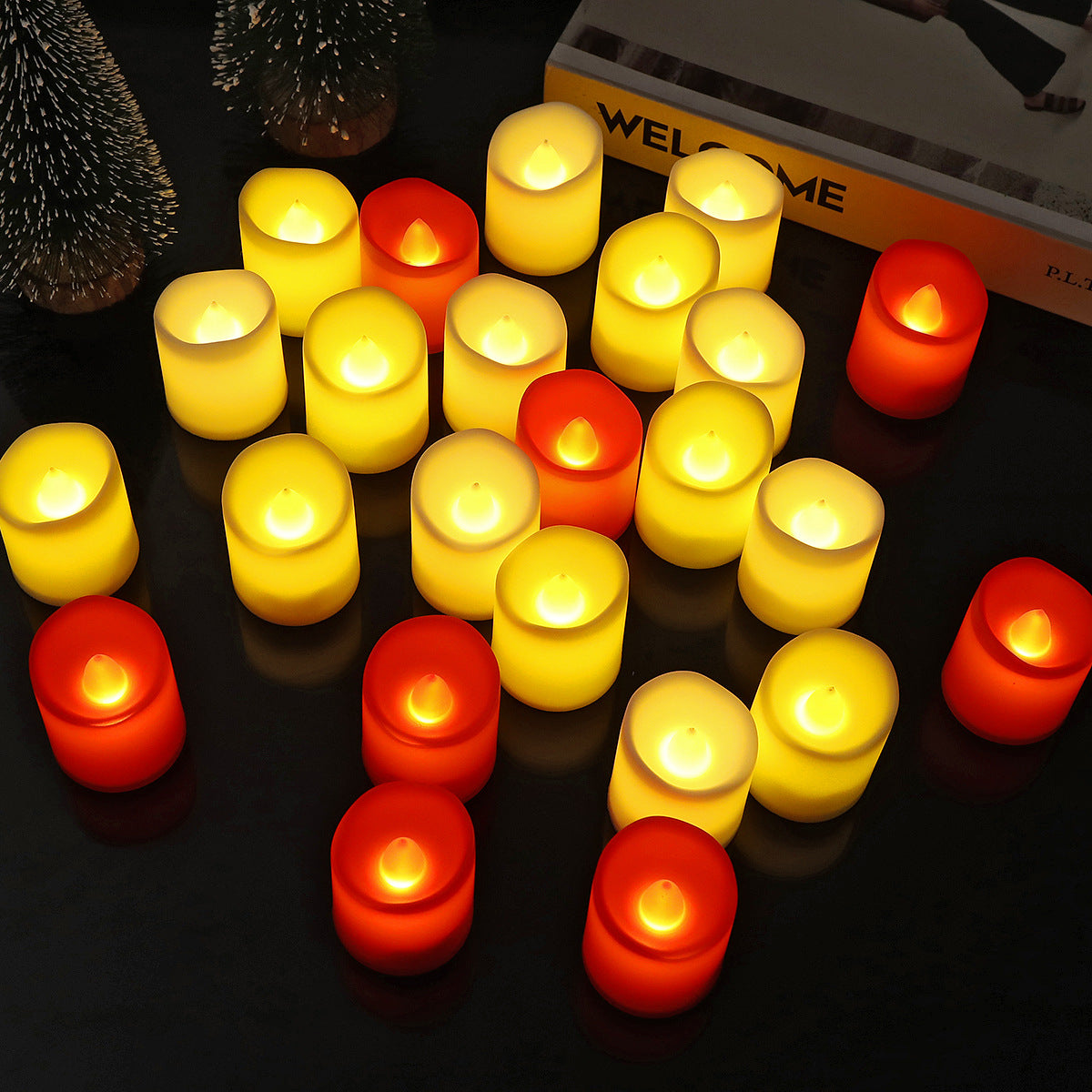 Led Wavy Mouth Candle Light Holiday Wedding Props Birthday Confession Decorations Atmosphere Light Christmas Electronic Candle
