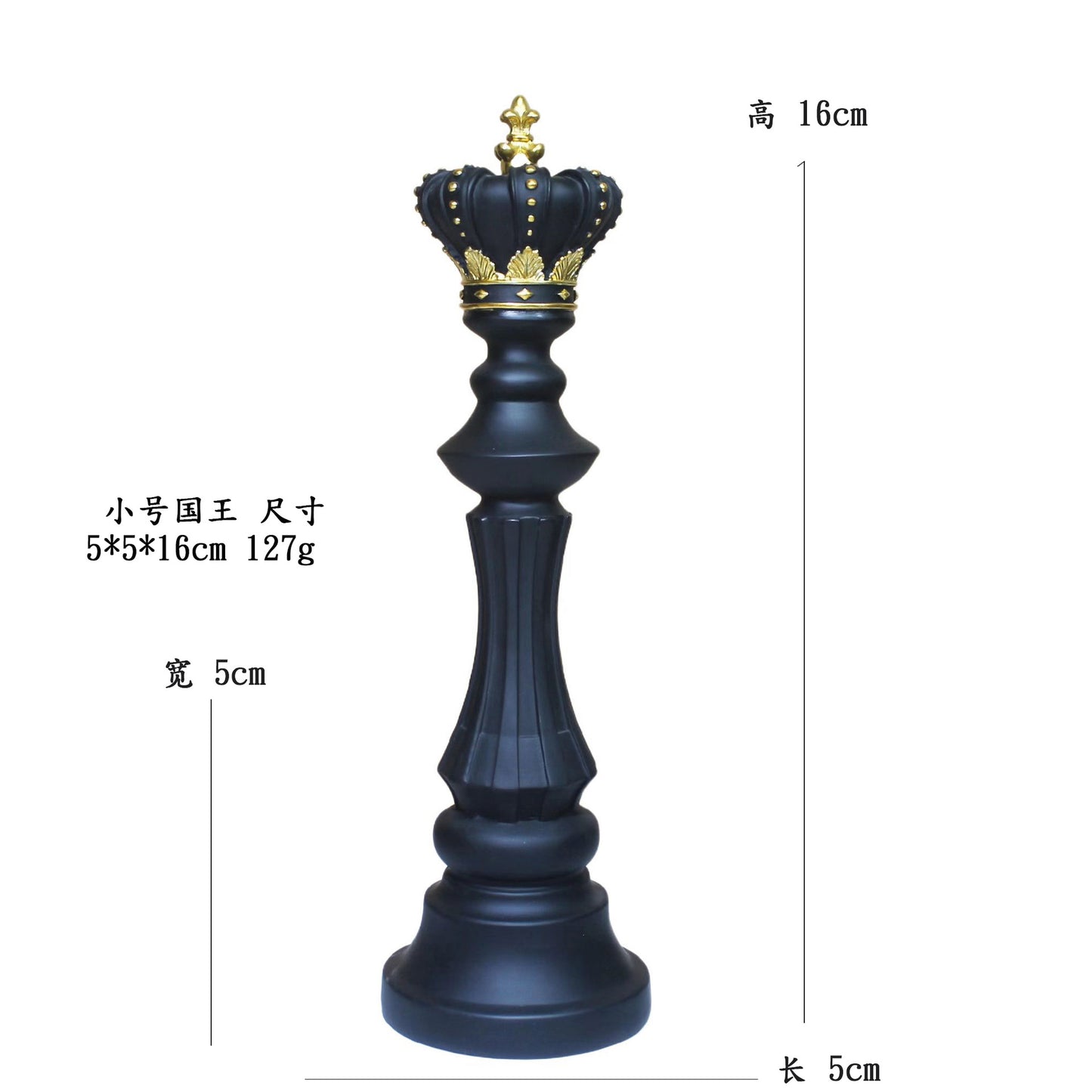 Creative home decoration chess resin decoration window home decoration black white chess ornaments