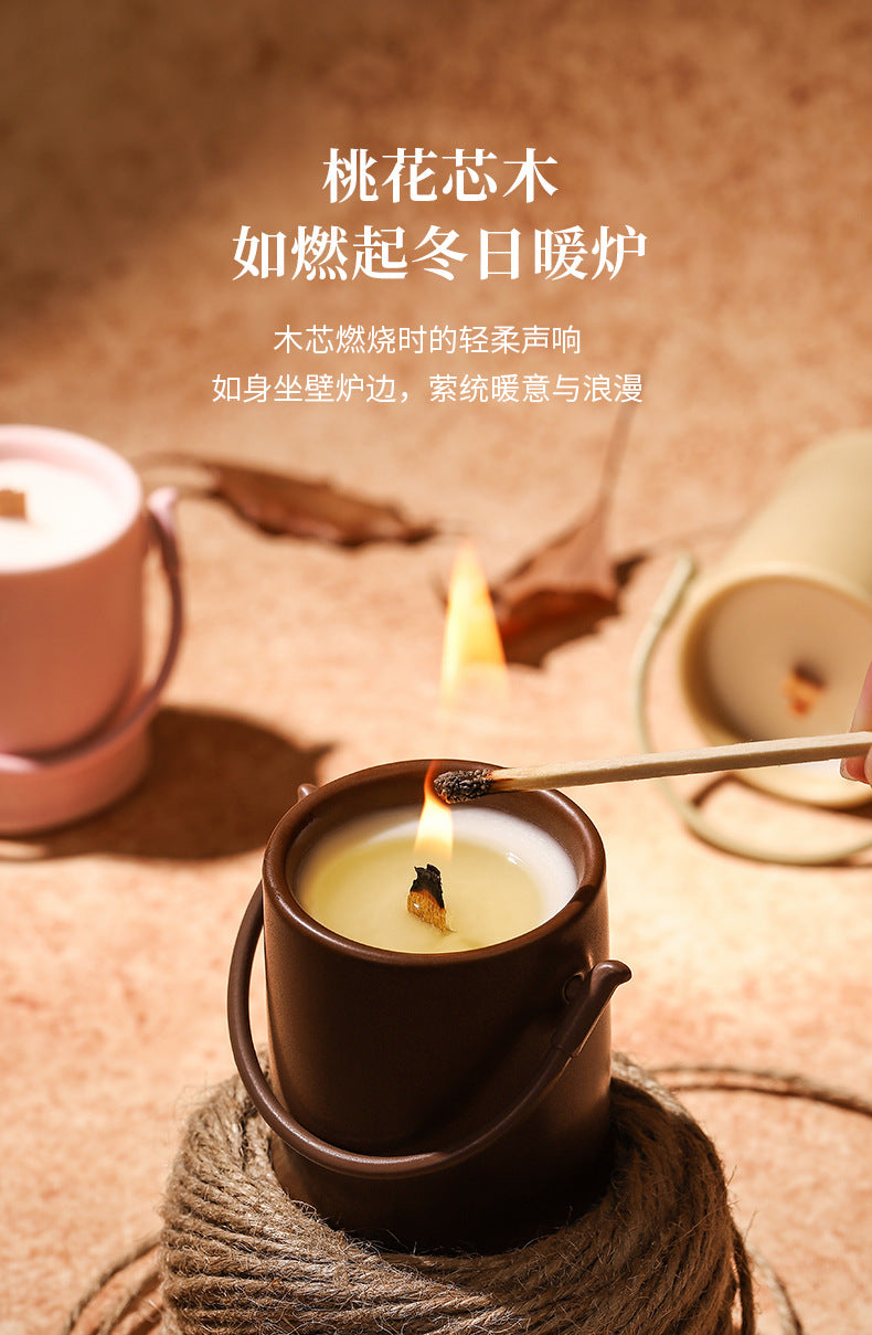 Creative Aromatherapy Candle Set Gift Box Q Version Essential Oil Candle Cross-Border Fragrance Indoor Decoration New Year Holiday Gift