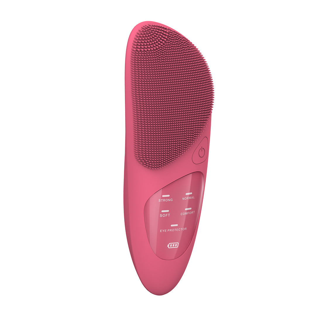 Household Electric Ultrasonic Facial Cleanser Wireless Waterproof Silicone Pore Cleaning Facial Brush Beauty Massage Introduction Instrument