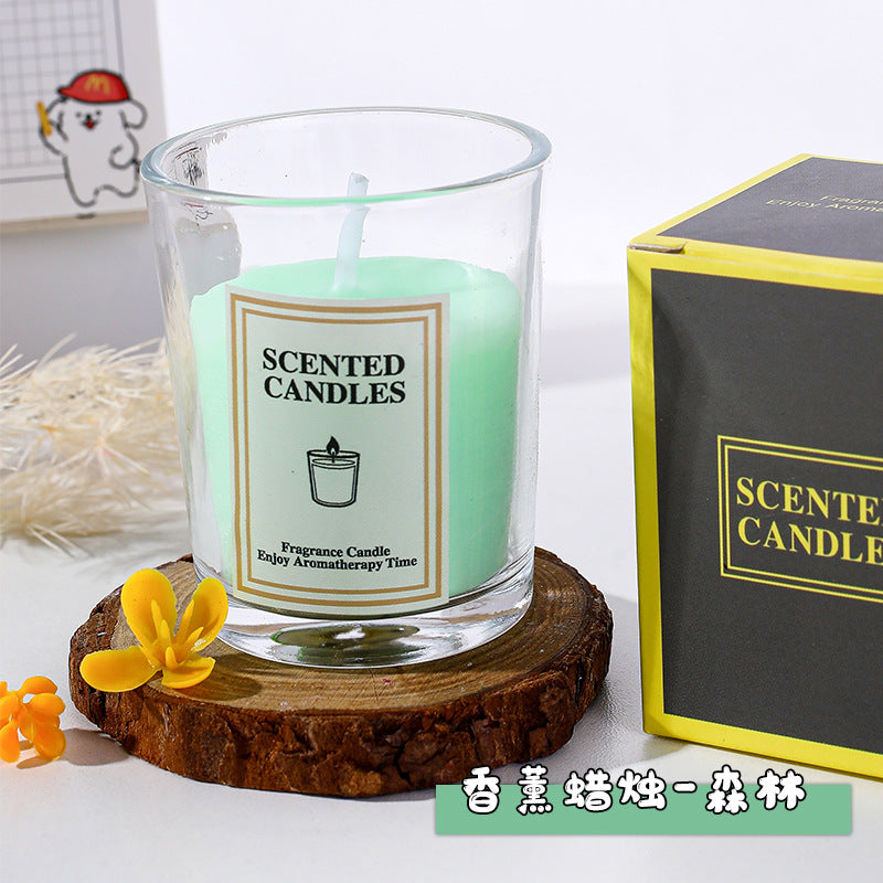 Simple Glass Cup Aromatherapy Candle Photography Atmosphere Props Decoration Creative Fragrance Holiday Atmosphere Props Candle