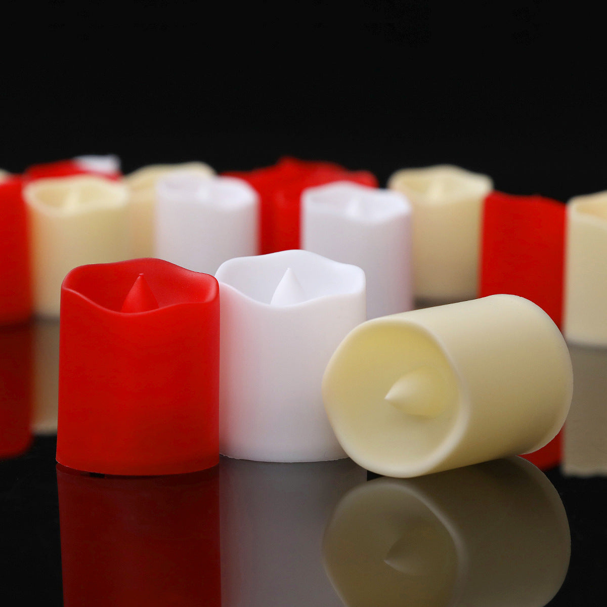 Led Wavy Mouth Candle Light Holiday Wedding Props Birthday Confession Decorations Atmosphere Light Christmas Electronic Candle