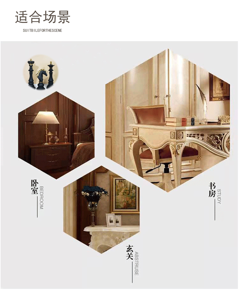 Creative home decoration chess resin decoration window home decoration black white chess ornaments
