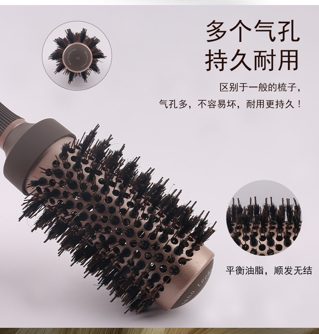 Pig Mane Hot Selling Roll Comb Round Comb Ceramic Roll Comb Four Series Roll Comb Large Pack Aluminum Tube Roll Comb Air Comb