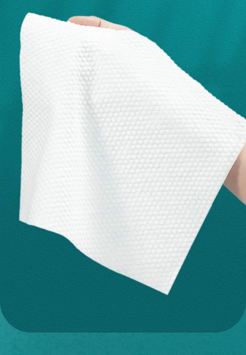 Hanging Disposable Face Wash Towel Bottom Cotton Soft Towel Family Pack Beauty Salon Wet and Dry Dual Use Thickened Large Package
