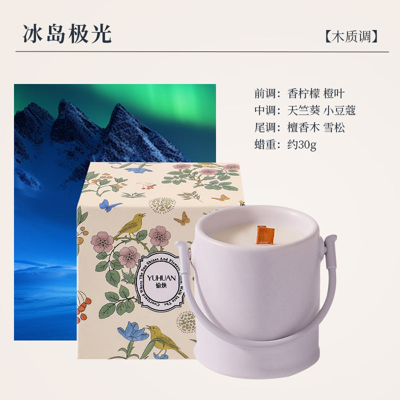 Creative Aromatherapy Candle Set Gift Box Q Version Essential Oil Candle Cross-Border Fragrance Indoor Decoration New Year Holiday Gift