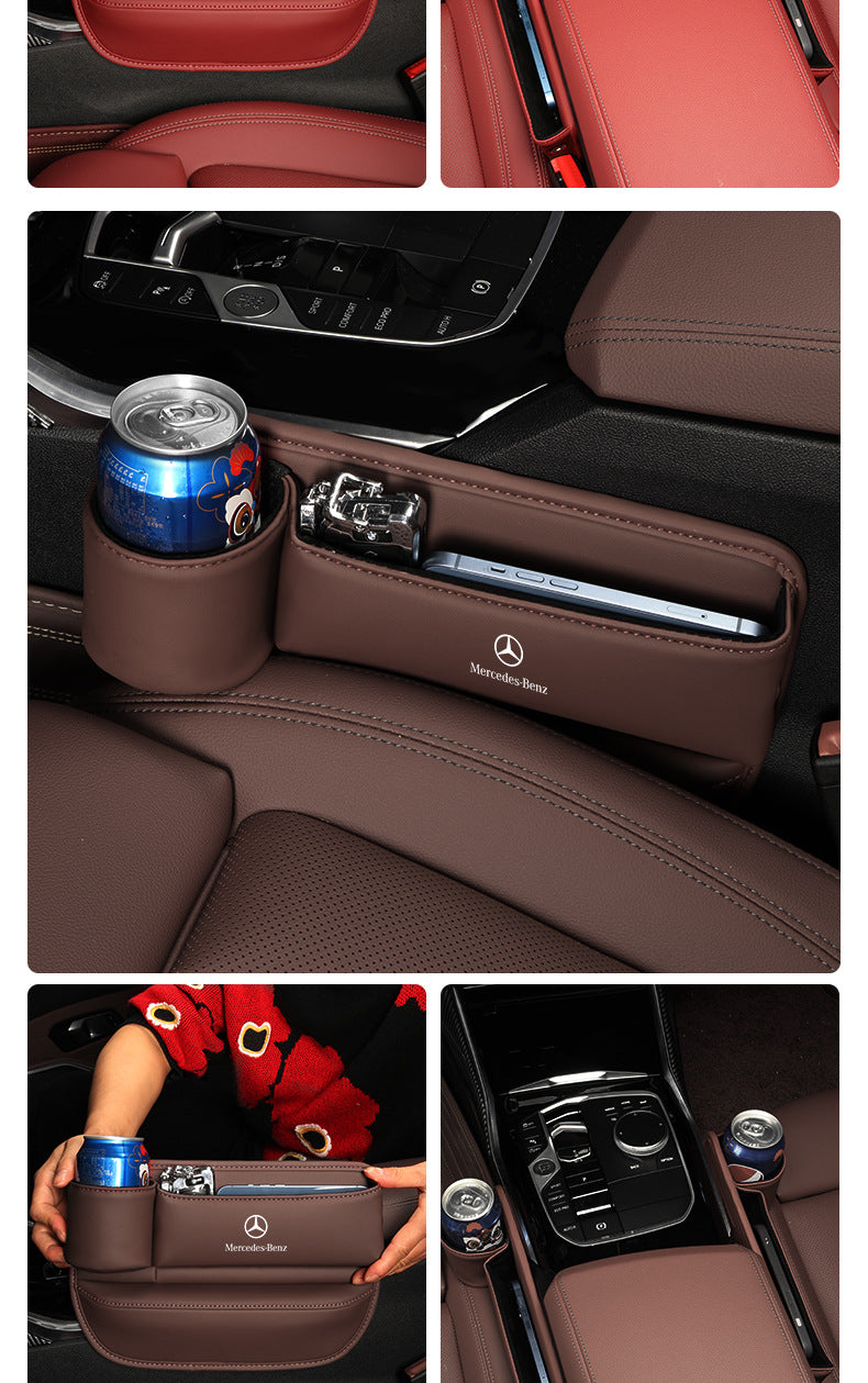 Suitable for Mercedes-Benz seat gap storage box e300l car gap storage C/GLC/GLE car interior decoration supplies